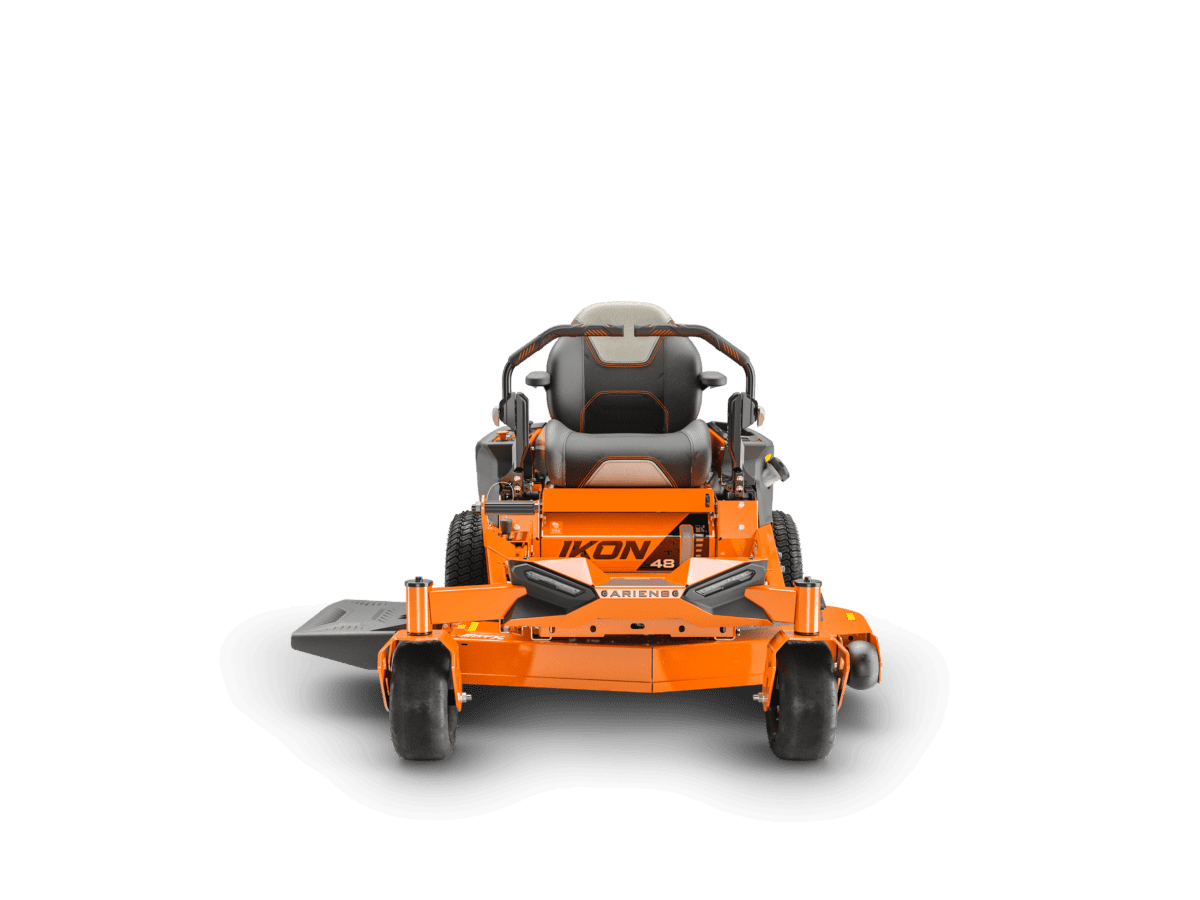 front view of ikon lawn mower