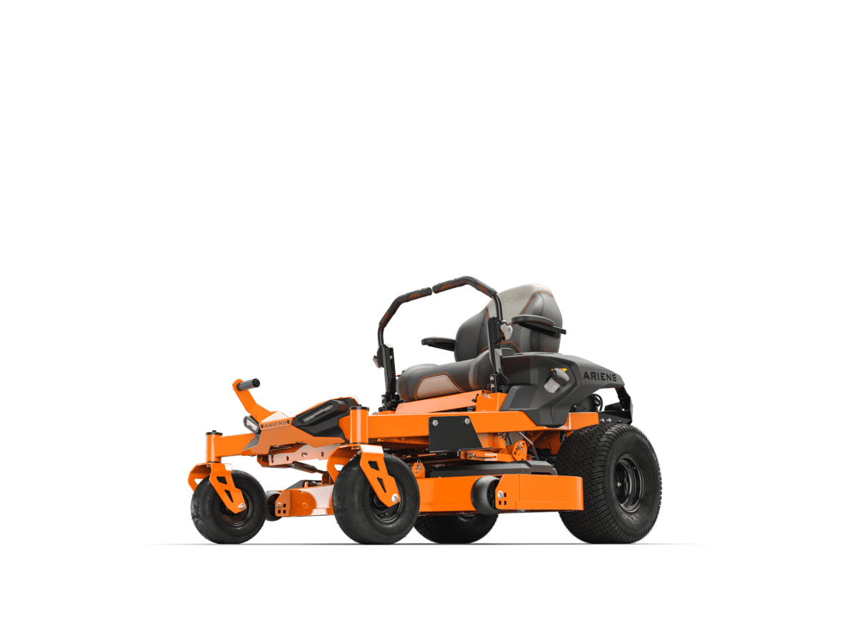 side view of ikon lawn mower