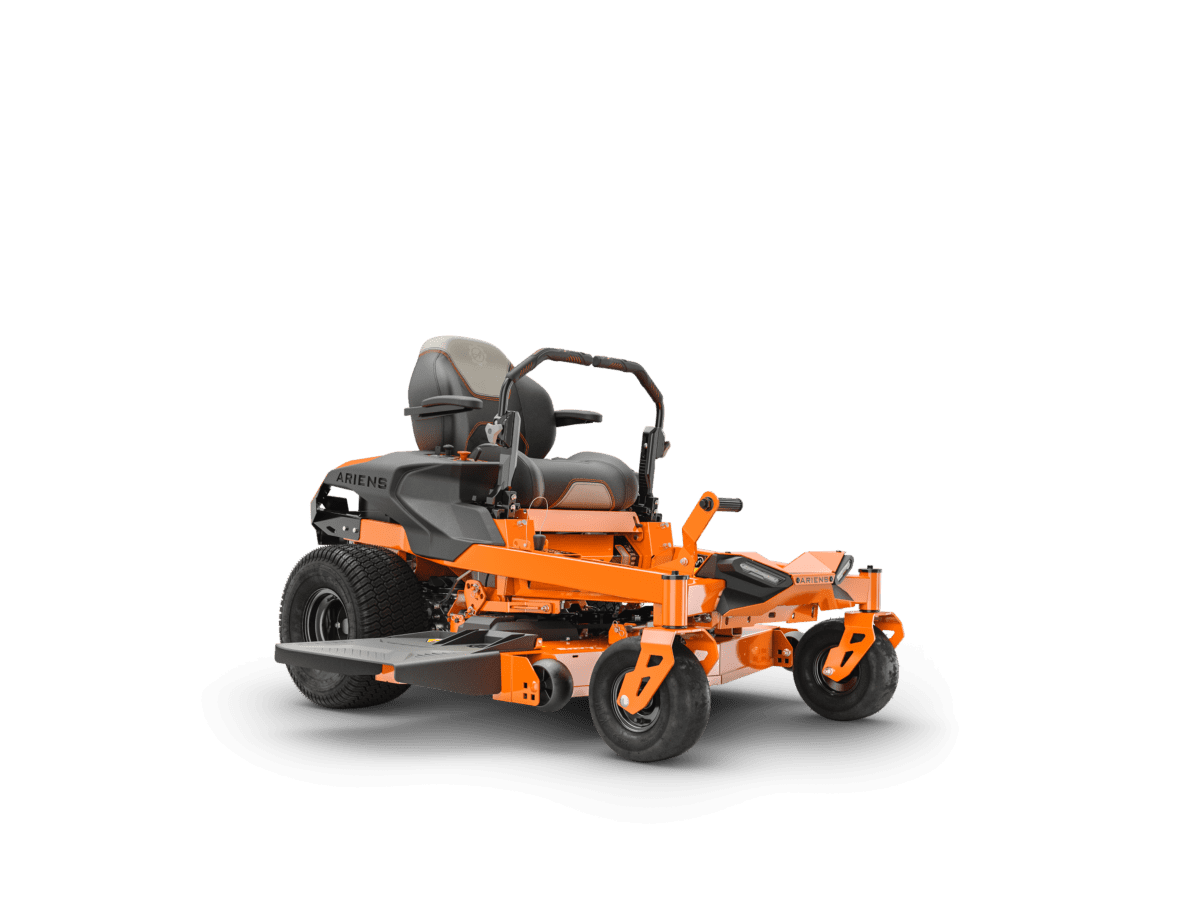 side view of ikon lawn mower