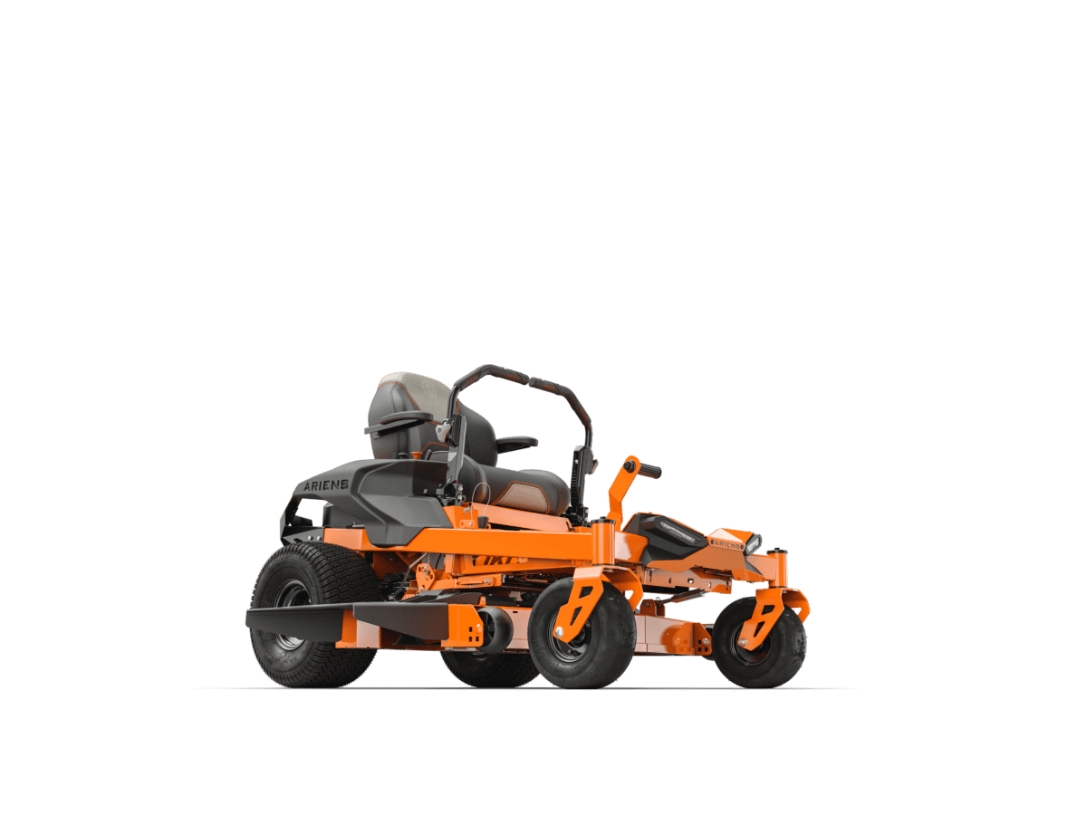 side view of ikon lawn mower