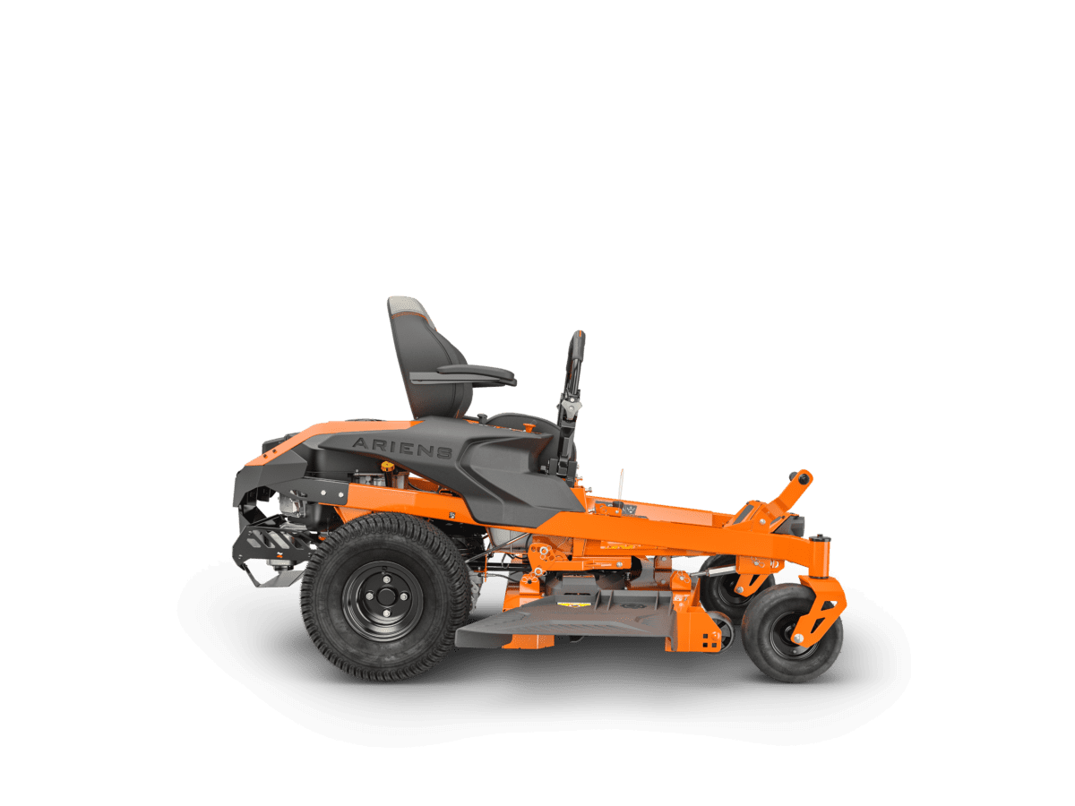 side view of ikon lawn mower