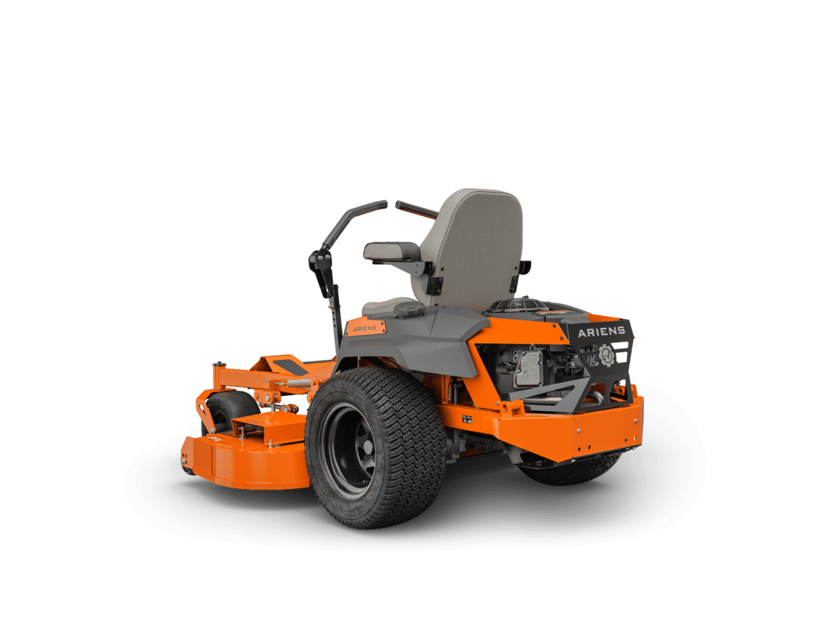 back view of the mower