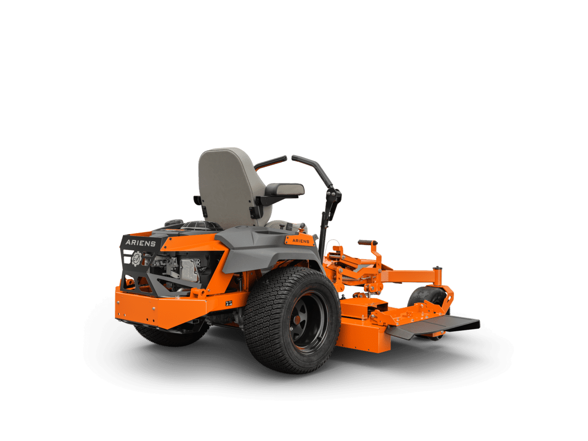 back view of the mower