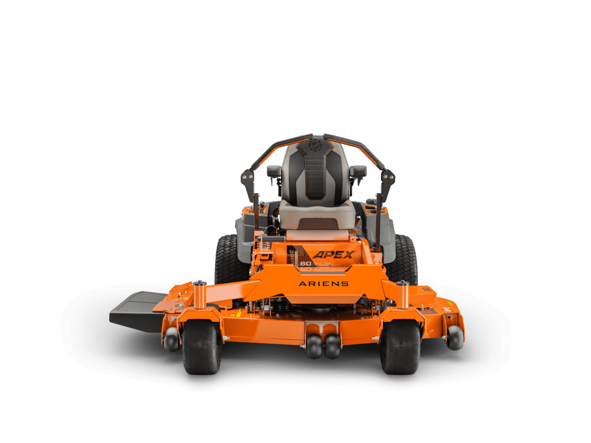 front view of the mower