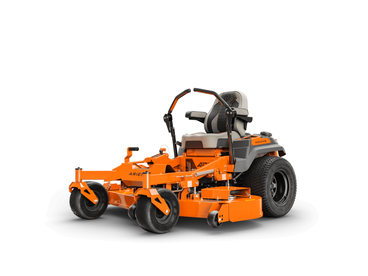 side view of the mower