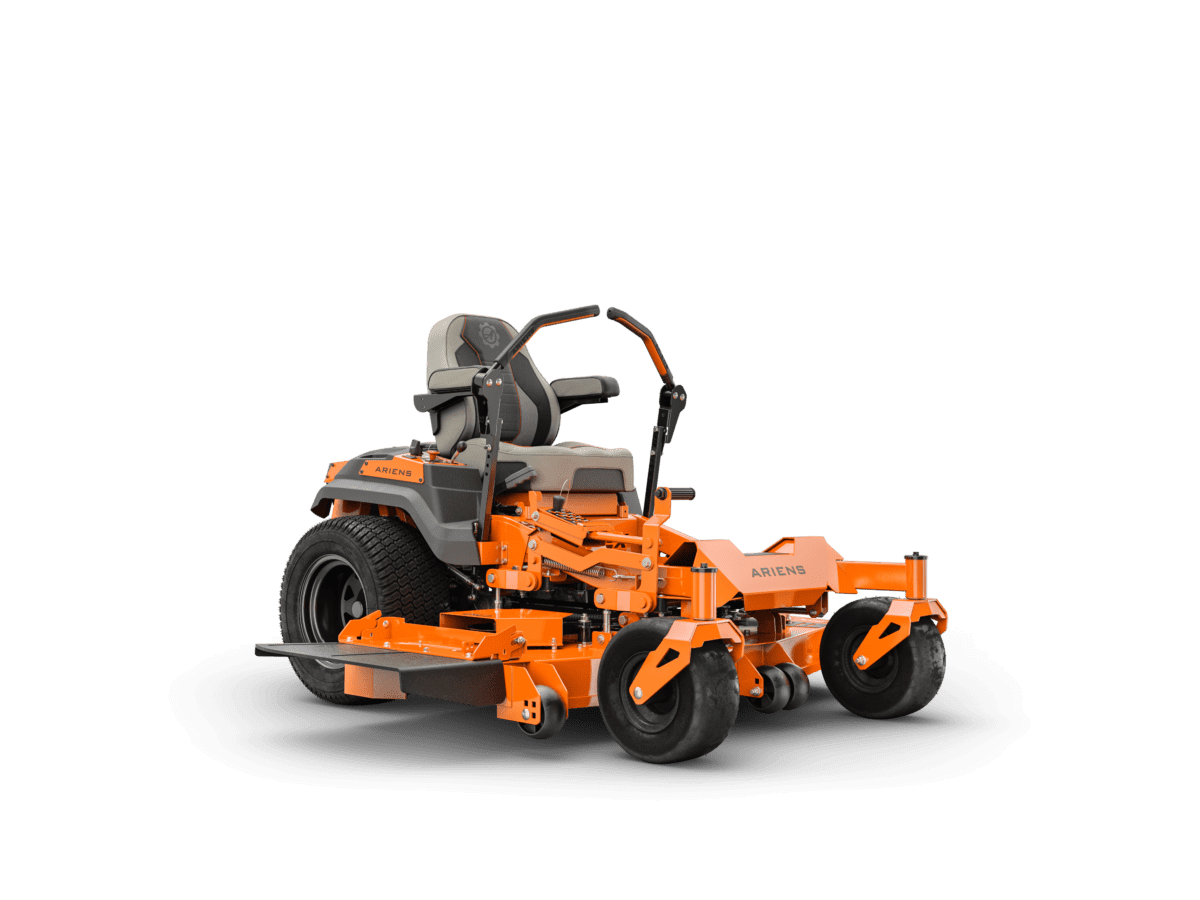 side view of the mower